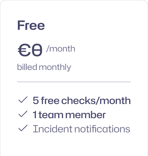 Free plan
